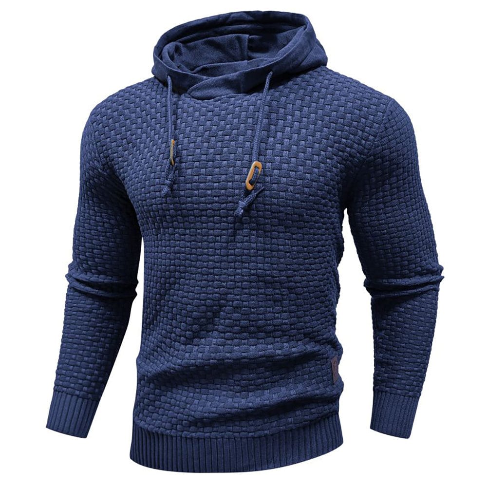 SWEAT À CAPUCHE CLASSIQUE EN LAINE POUR HOMME