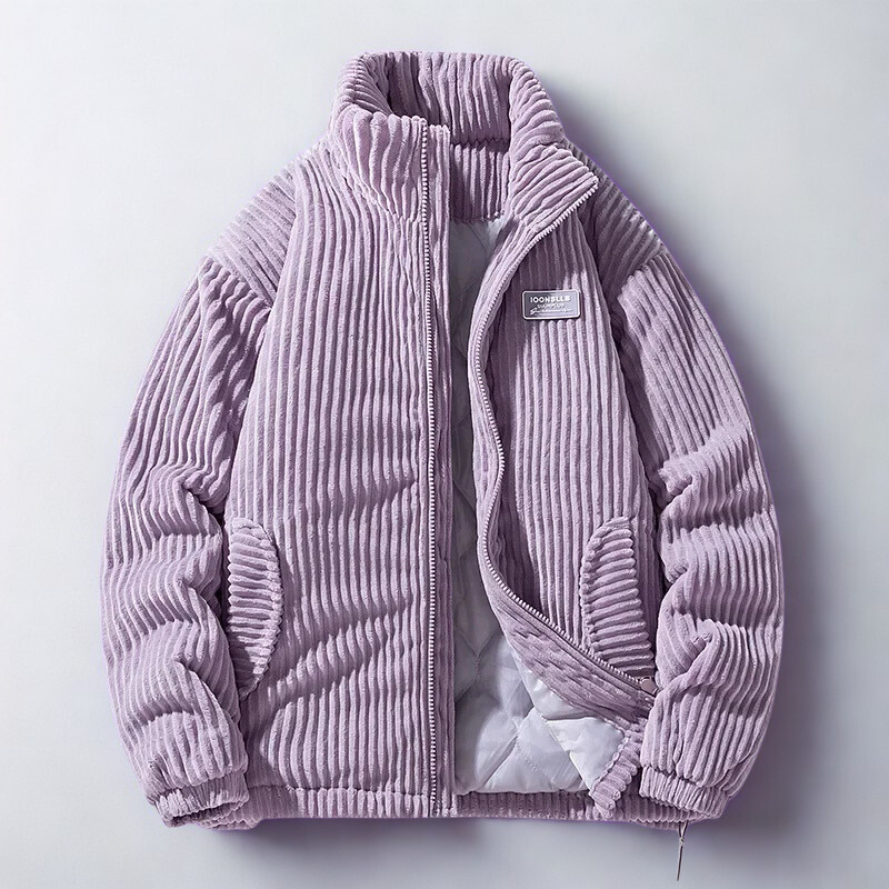 Veste Matelassée En Velours Côtelé Pour Homme